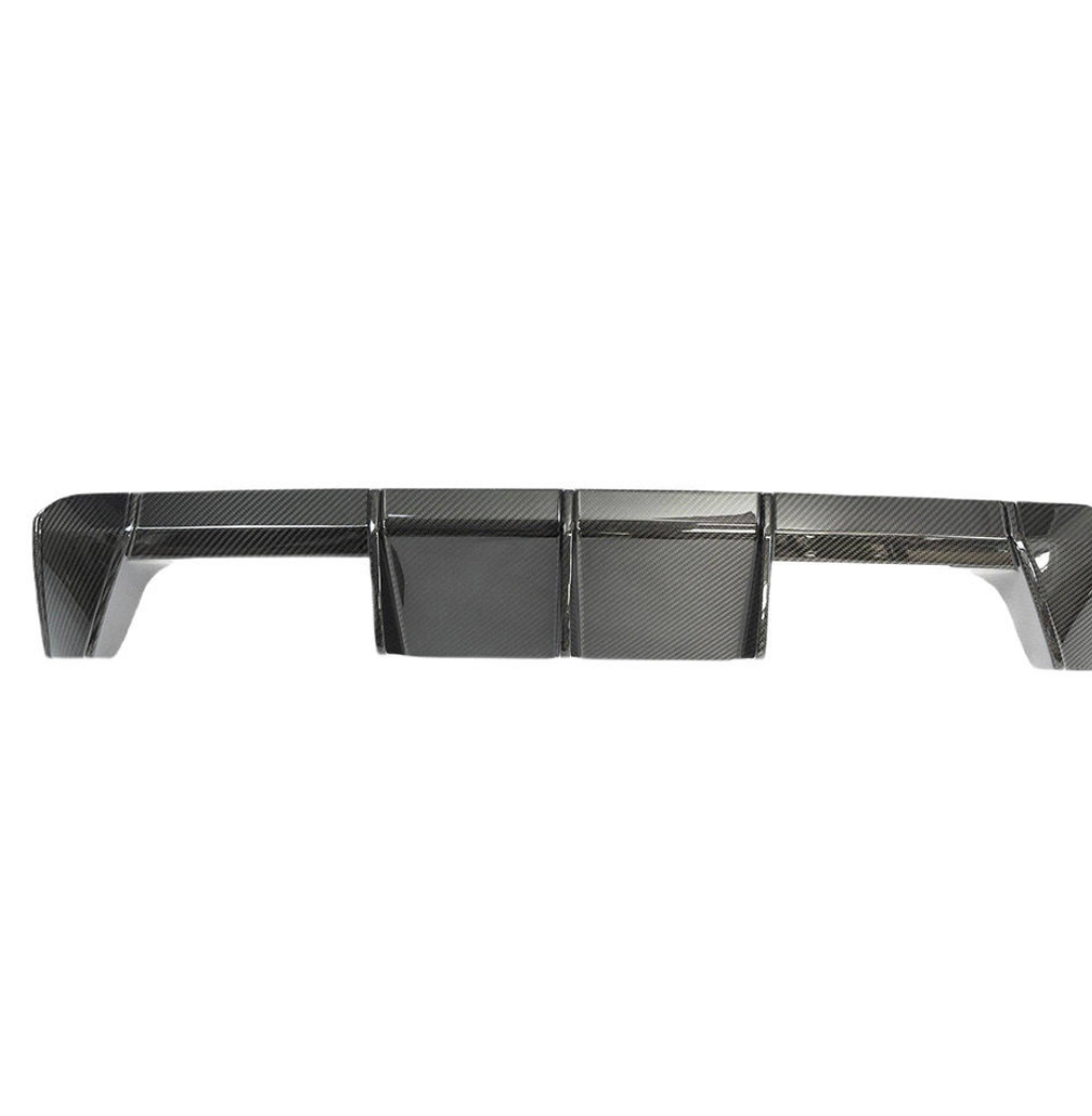 DRY CARBON FIBER MP STYLE REAR DIFFUSER "V2" STYLE