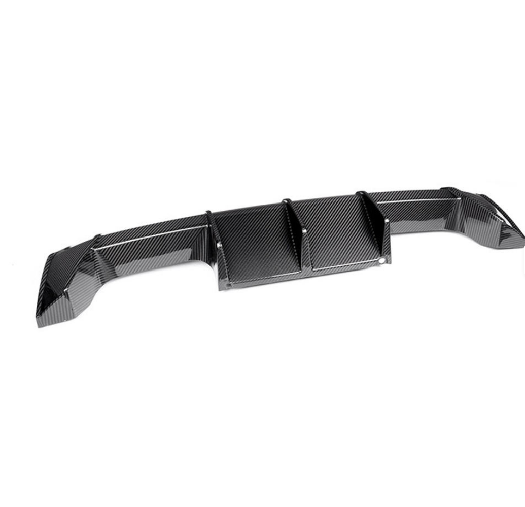 DRY CARBON FIBER MP STYLE REAR DIFFUSER "V2" STYLE