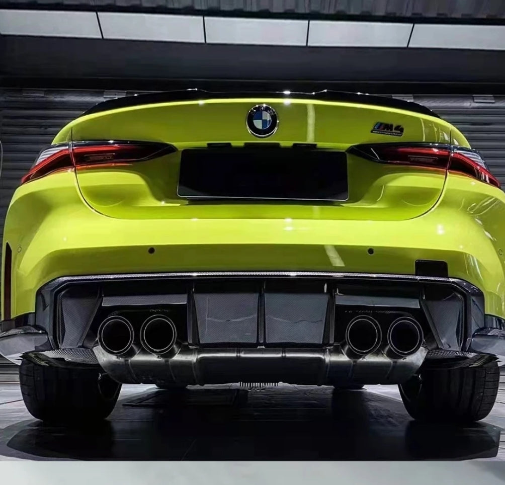 DRY CARBON FIBER MP STYLE REAR DIFFUSER "V2" STYLE